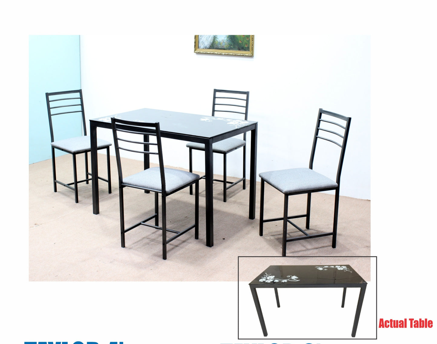 TAYLOR 4S & 6S DINNING TABLE